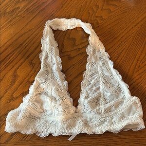 Elegant White Lace Bralette